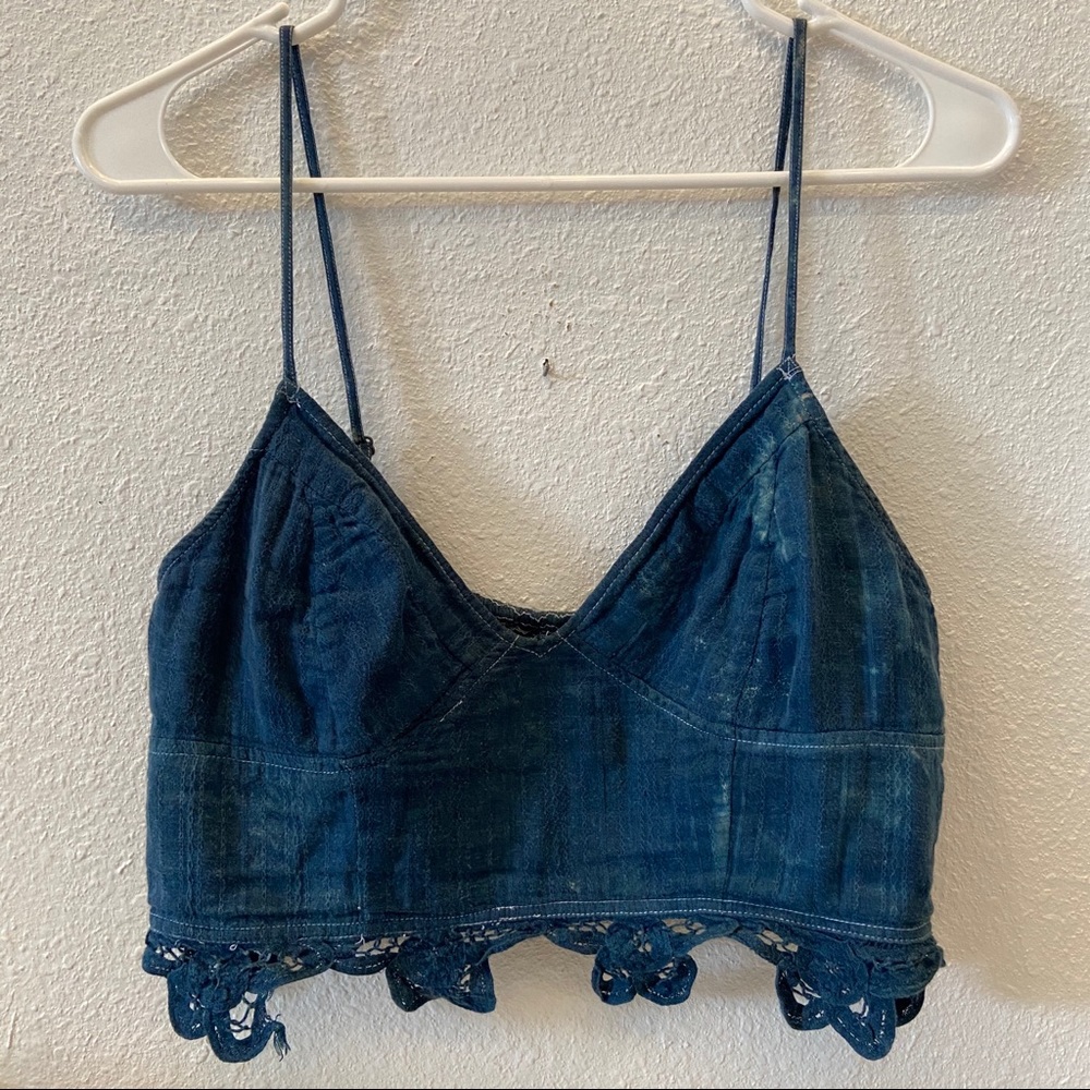 Free People Indigo Lace Bralette